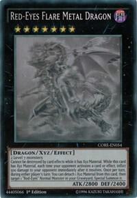 Red-Eyes Flare Metal Dragon (Ghost Rare) trading card from Clash of Rebellions Red-Eyes Flare Metal Dragon (Ghost Rare) - Clash of Rebellions YuGiOh trading card