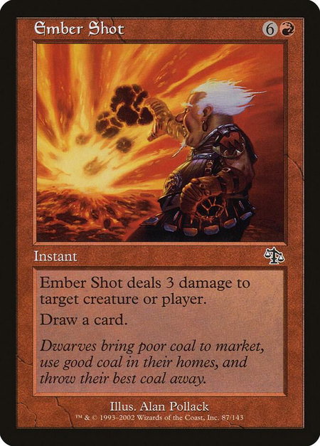 Ember Shot trading card from Judgment Ember Shot - Judgment Magic: The Gathering trading card