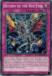 Return of the Red-Eyes trading card from Clash of Rebellions Return of the Red-Eyes - Clash of Rebellions YuGiOh trading card