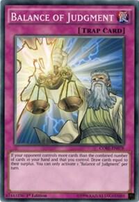 Balance of Judgment - Clash of Rebellions YuGiOh trading card