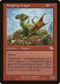 Fledgling Dragon - Judgment (JUD) #90 - Rare Magic: The Gathering Trading Card