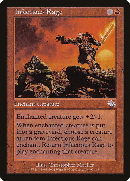 Infectious Rage - Judgment Magic: The Gathering trading card