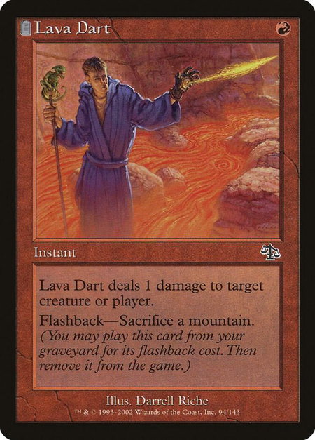 Lava Dart - Judgment Magic: The Gathering trading card