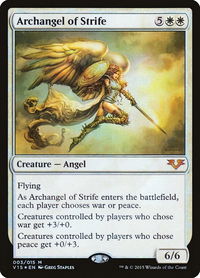 Archangel of Strife - From the Vault: Angels (V15) #3 - Mythic Magic: The Gathering Trading Card