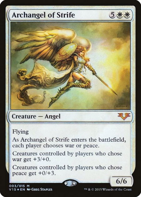 Archangel of Strife - From the Vault: Angels Magic: The Gathering trading card