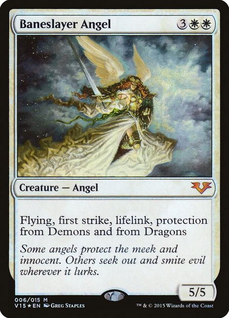 Baneslayer Angel - From the Vault: Angels Magic: The Gathering trading card