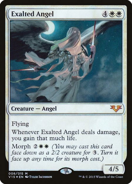 Exalted Angel - From the Vault: Angels Magic: The Gathering trading card
