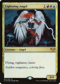 Lightning Angel - From the Vault: Angels (V15) #12 - Mythic Magic: The Gathering Trading Card