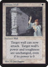 Animate Wall - Alpha Edition (LEA) #1 - Rare Magic: The Gathering Trading Card