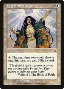 Words of Worship - Onslaught (ONS) #61 - Rare Magic: The Gathering Trading Card