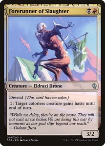 Forerunner of Slaughter - Duel Decks: Zendikar vs. Eldrazi (DDP) #64 - Uncommon Magic: The Gathering Trading Card