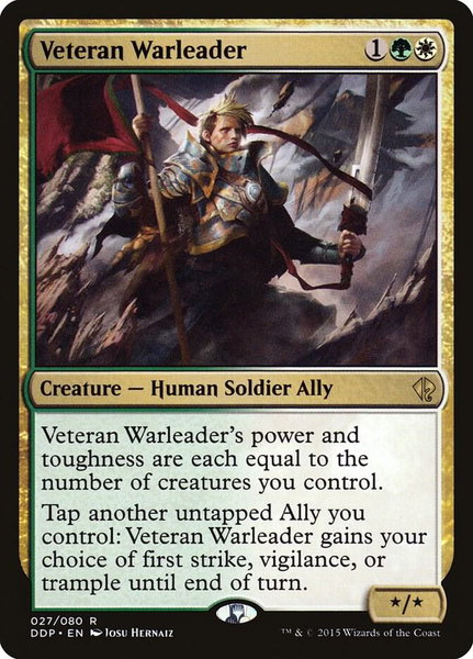 Veteran Warleader - Duel Decks: Zendikar vs. Eldrazi Magic: The Gathering trading card