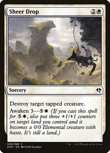 Sheer Drop - Duel Decks: Zendikar vs. Eldrazi (DDP) #9 - Common Magic: The Gathering Trading Card