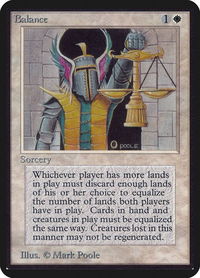 Balance - Alpha Edition (LEA) #3 - Rare Magic: The Gathering Trading Card