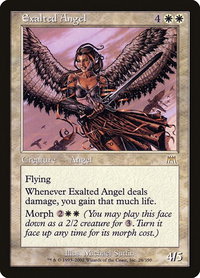 Exalted Angel - Onslaught (ONS) #28 - Rare Magic: The Gathering Trading Card