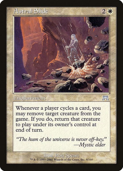 Astral Slide trading card from Onslaught Astral Slide - Onslaught Magic: The Gathering trading card