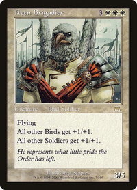 Aven Brigadier - Onslaught (ONS) #7 - Rare Magic: The Gathering Trading Card
