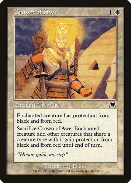 Crown of Awe - Onslaught Magic: The Gathering trading card