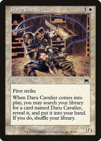 Daru Cavalier - Onslaught (ONS) #18 - Common Magic: The Gathering Trading Card