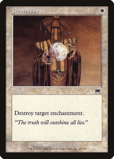 Demystify - Onslaught Magic: The Gathering trading card