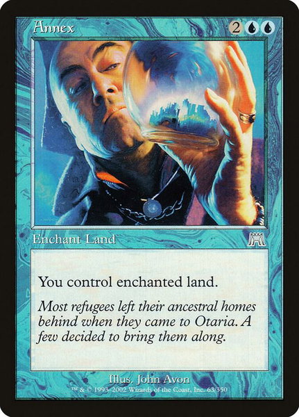 Annex trading card from Onslaught Annex - Onslaught Magic: The Gathering trading card