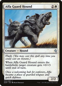 Affa Guard Hound - Duel Decks: Zendikar vs. Eldrazi (DDP) #2 - Uncommon Magic: The Gathering Trading Card