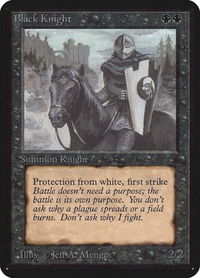 Black Knight - Alpha Edition (LEA) #94 - Uncommon Magic: The Gathering Trading Card