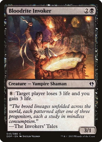 Bloodrite Invoker - Duel Decks: Zendikar vs. Eldrazi Magic: The Gathering trading card