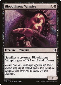Bloodthrone Vampire - Duel Decks: Zendikar vs. Eldrazi (DDP) #46 - Common Magic: The Gathering Trading Card