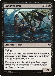 Cadaver Imp - Duel Decks: Zendikar vs. Eldrazi (DDP) #48 - Common Magic: The Gathering Trading Card