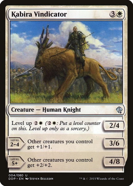 Kabira Vindicator trading card from Duel Decks: Zendikar vs. Eldrazi Kabira Vindicator - Duel Decks: Zendikar vs. Eldrazi Magic: The Gathering trading card