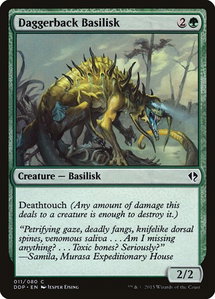 Daggerback Basilisk - Duel Decks: Zendikar vs. Eldrazi (DDP) #11 - Common Magic: The Gathering Trading Card