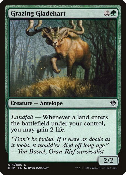 Grazing Gladehart - Duel Decks: Zendikar vs. Eldrazi Magic: The Gathering trading card