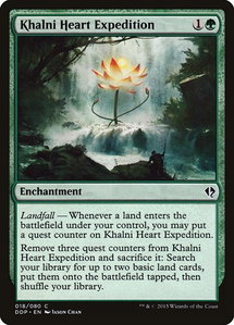 Khalni Heart Expedition - Duel Decks: Zendikar vs. Eldrazi (DDP) #18 - Common Magic: The Gathering Trading Card