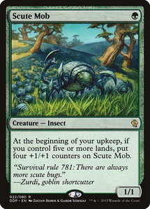 Scute Mob - Duel Decks: Zendikar vs. Eldrazi (DDP) #22 - Rare Magic: The Gathering Trading Card