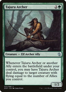 Tajuru Archer - Duel Decks: Zendikar vs. Eldrazi (DDP) #23 - Uncommon Magic: The Gathering Trading Card