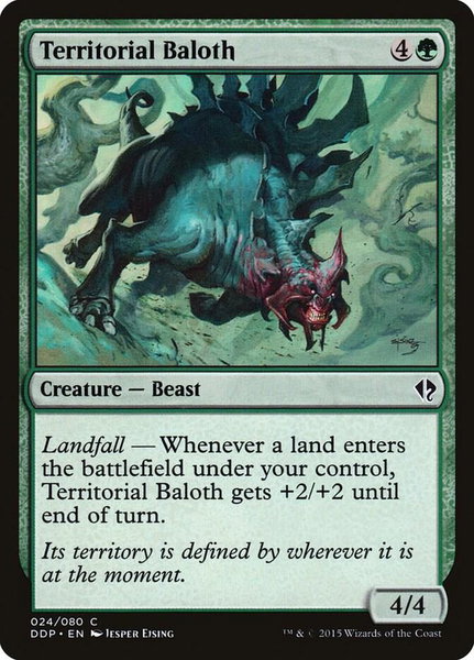 Territorial Baloth - Duel Decks: Zendikar vs. Eldrazi Magic: The Gathering trading card