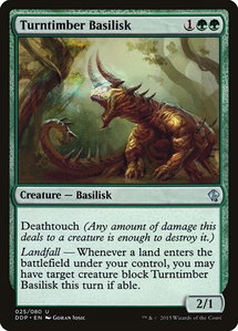 Turntimber Basilisk - Duel Decks: Zendikar vs. Eldrazi (DDP) #25 - Uncommon Magic: The Gathering Trading Card
