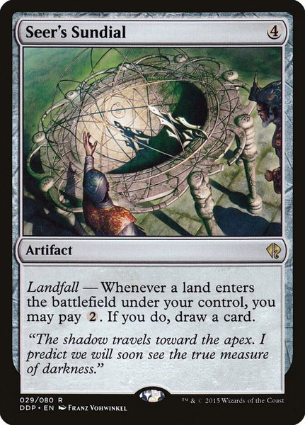 Seer's Sundial - Duel Decks: Zendikar vs. Eldrazi Magic: The Gathering trading card