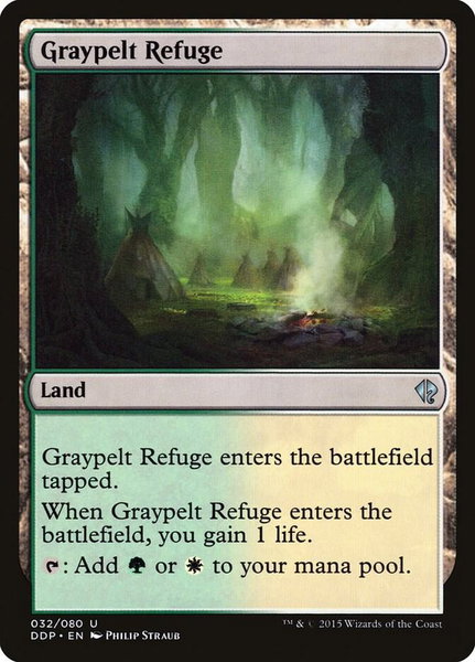 Graypelt Refuge - Duel Decks: Zendikar vs. Eldrazi Magic: The Gathering trading card