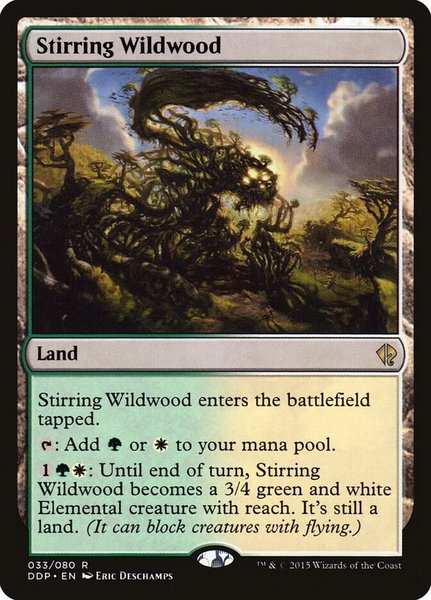Stirring Wildwood - Duel Decks: Zendikar vs. Eldrazi Magic: The Gathering trading card