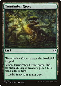 Turntimber Grove - Duel Decks: Zendikar vs. Eldrazi (DDP) #34 - Common Magic: The Gathering Trading Card
