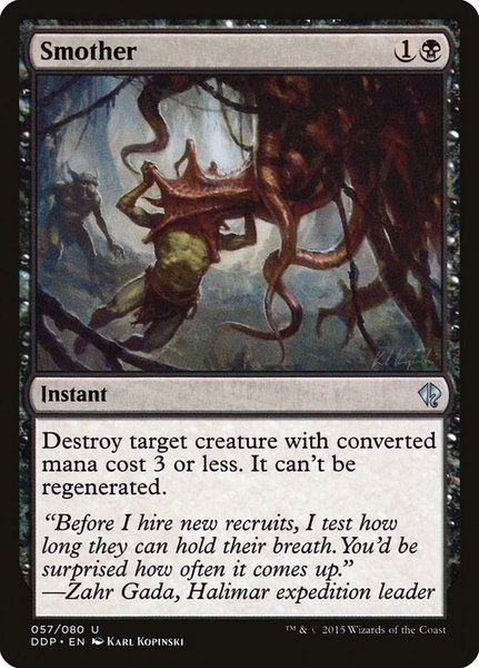 Smother - Duel Decks: Zendikar vs. Eldrazi Magic: The Gathering trading card