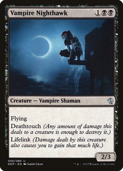 Vampire Nighthawk - Duel Decks: Zendikar vs. Eldrazi Magic: The Gathering trading card