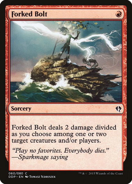 Forked Bolt - Duel Decks: Zendikar vs. Eldrazi Magic: The Gathering trading card