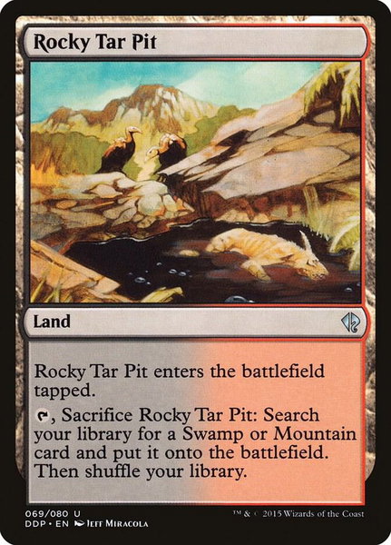 Rocky Tar Pit - Duel Decks: Zendikar vs. Eldrazi Magic: The Gathering trading card