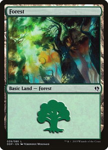 Forest (039) - Duel Decks: Zendikar vs. Eldrazi (DDP) #39 - Land Magic: The Gathering Trading Card