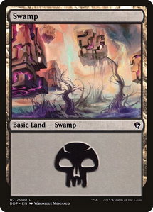 Swamp (071) - Duel Decks: Zendikar vs. Eldrazi (DDP) #71 - Land Magic: The Gathering Trading Card