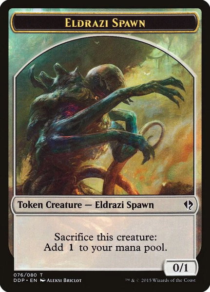 Eldrazi Spawn Token (076) trading card from Duel Decks: Zendikar vs. Eldrazi Eldrazi Spawn Token (076) - Duel Decks: Zendikar vs. Eldrazi Magic: The Gathering trading card