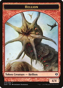 Hellion Token - Duel Decks: Zendikar vs. Eldrazi (DDP) #79 - Token Magic: The Gathering Trading Card